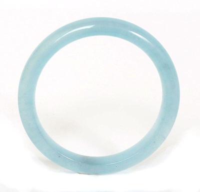 Lot 263 polished aquamarine bangle bracelet