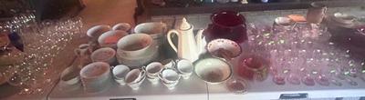 Fine China, dishes and glassware