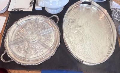 Well cared for silver plated serving dishes