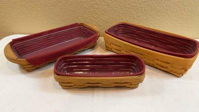 Longaberger bread cracker baskets