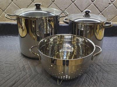 Williams sonoma stainless stockpot plus