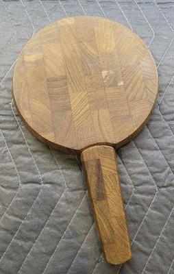 Vintage danish teak wood cheese cutting board