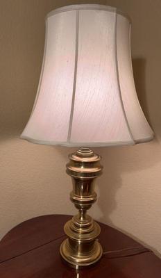 Large brass lamps