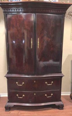 Thomasville flaming mahogany armoire