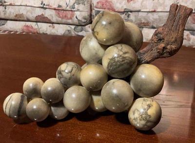 Vintage mcm alabaster grapes