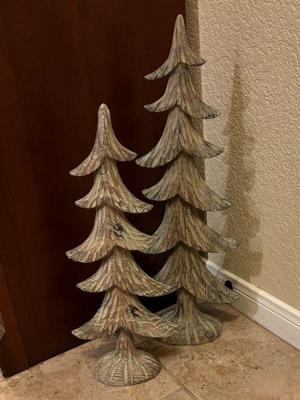 Two resin trees