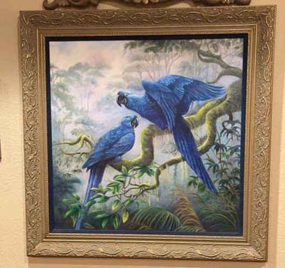 Blue parrots by o hopkins