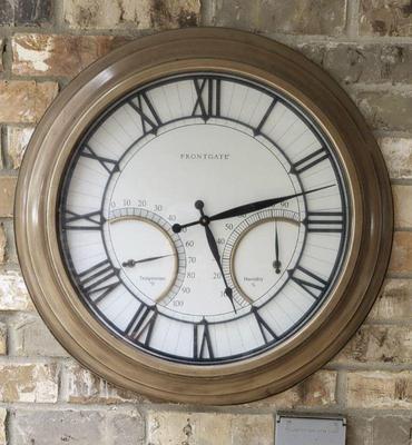 Frontgate outdoor clock temperaturehumidity