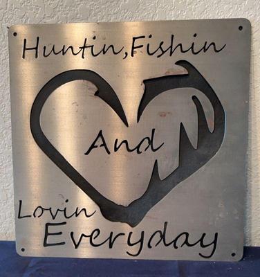 Stainless steel sign