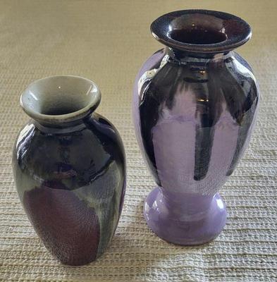 German drip glaze ceramic vase plus