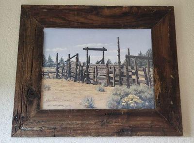 Western print on canvas