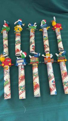 M matms train candy tubes