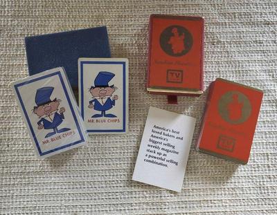 Vintage advertising playing cards