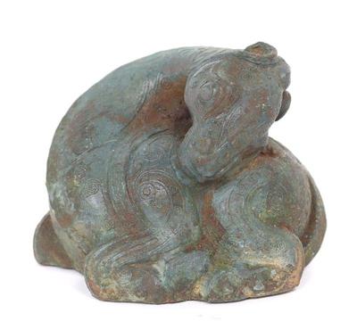 Lot 332 adorable archaic style chinese bronze cast horse