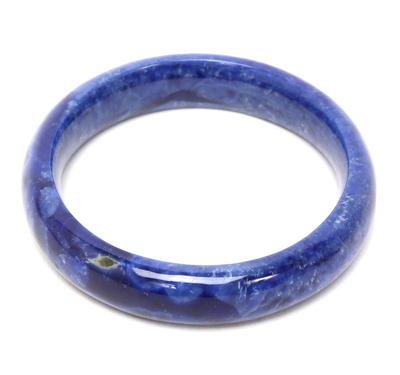 Lot 195 stunning all natural polished lapis lazuli bangle bracelet