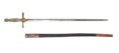 Lot 4 nco militia sword w scabbard civil war era