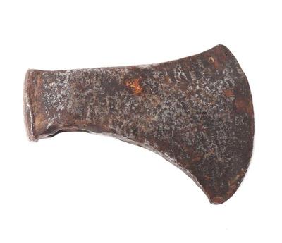 Lot 11 old hand forged axe head circa 1800s