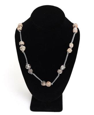 Lot 198 ecuadorian spindle whorl necklace