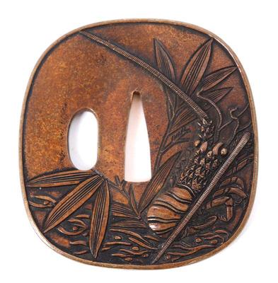 Lot 57 japanese lobster tsuba