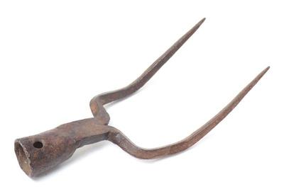 Lot 34 large spanish colonial war fork 18th c.