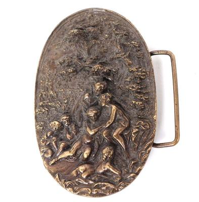 Lot 128 nudes in woods bergamot brass work buckle