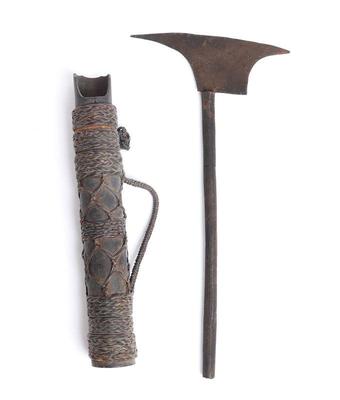 Lot 111 filipino childs axe poison dart quiver
