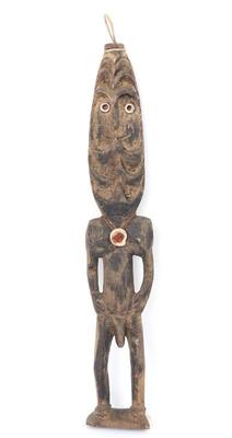 Lot 390 tall png painted wood spirit figure