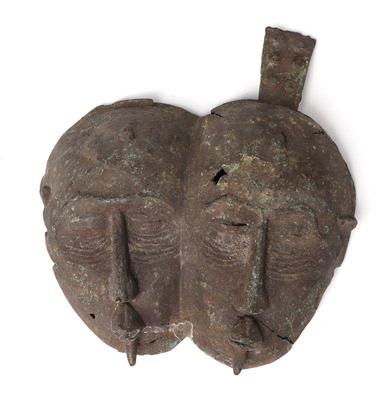 Lot 441 african bronze double headed mask