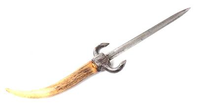 Lot 20 horn gamblers knife w 3 sided blade