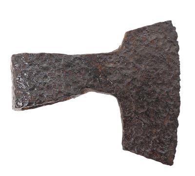 Lot 26 medieval iron axe head 10th 14th c.