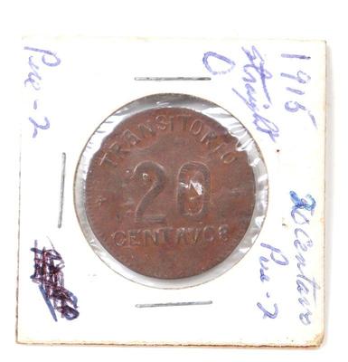Lot 215 mexican revolution 1915 puebla 20 centavos coin