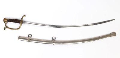 Lot 6 us model 1872 artillery dress saber w scabbard