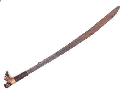 Lot 35 antique dayak headhunters sword