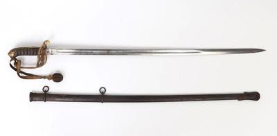 Lot 17 english infantry officers sword w knot