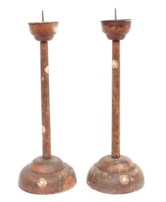 Lot 381 japanese pricket candlesticks