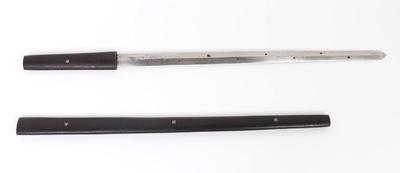 Lot 52 chinese straight sword w scabbard