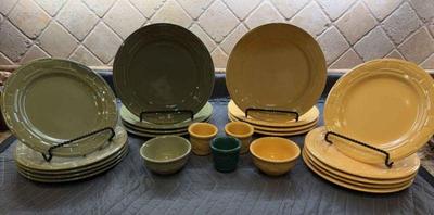 Longaberger woven tradition plates and other