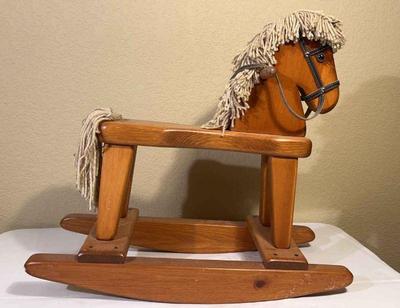 Small wooden rocking horse