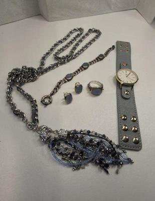 Blue stoned jewelry