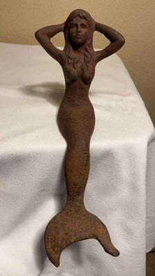Cast iron mermaid