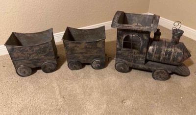 Metal train containers