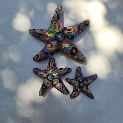 3)talalavera style star fish