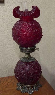 Vintage fenton hurricane light