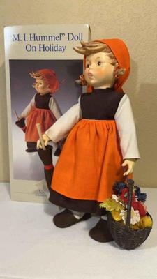 Mi h mmel doll on holiday porcelain doll