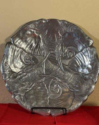 Vintage arthur court elephant platter