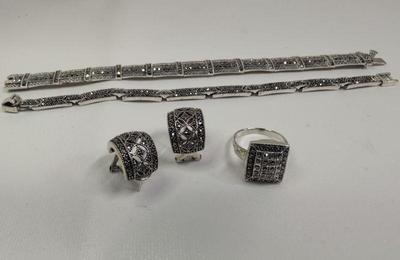 925 bracelets earrings & ring