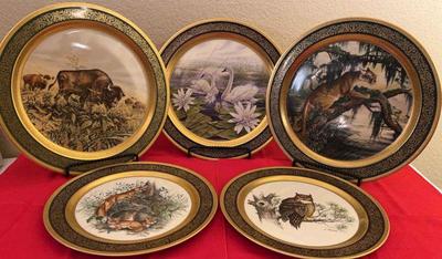 Decorative pickard china plates