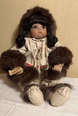 Sugar britches handcrafted eskimo doll