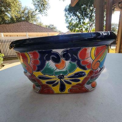 Talavera style planter 2
