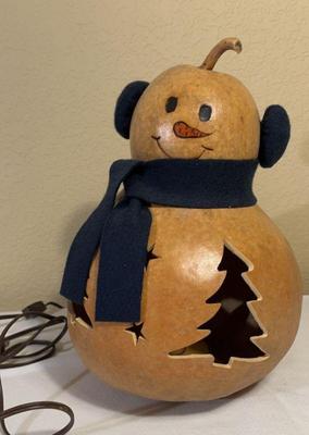 Snowman gourd light
